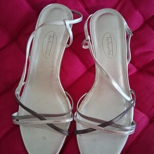 Talbots Metallic Strappy Sandals